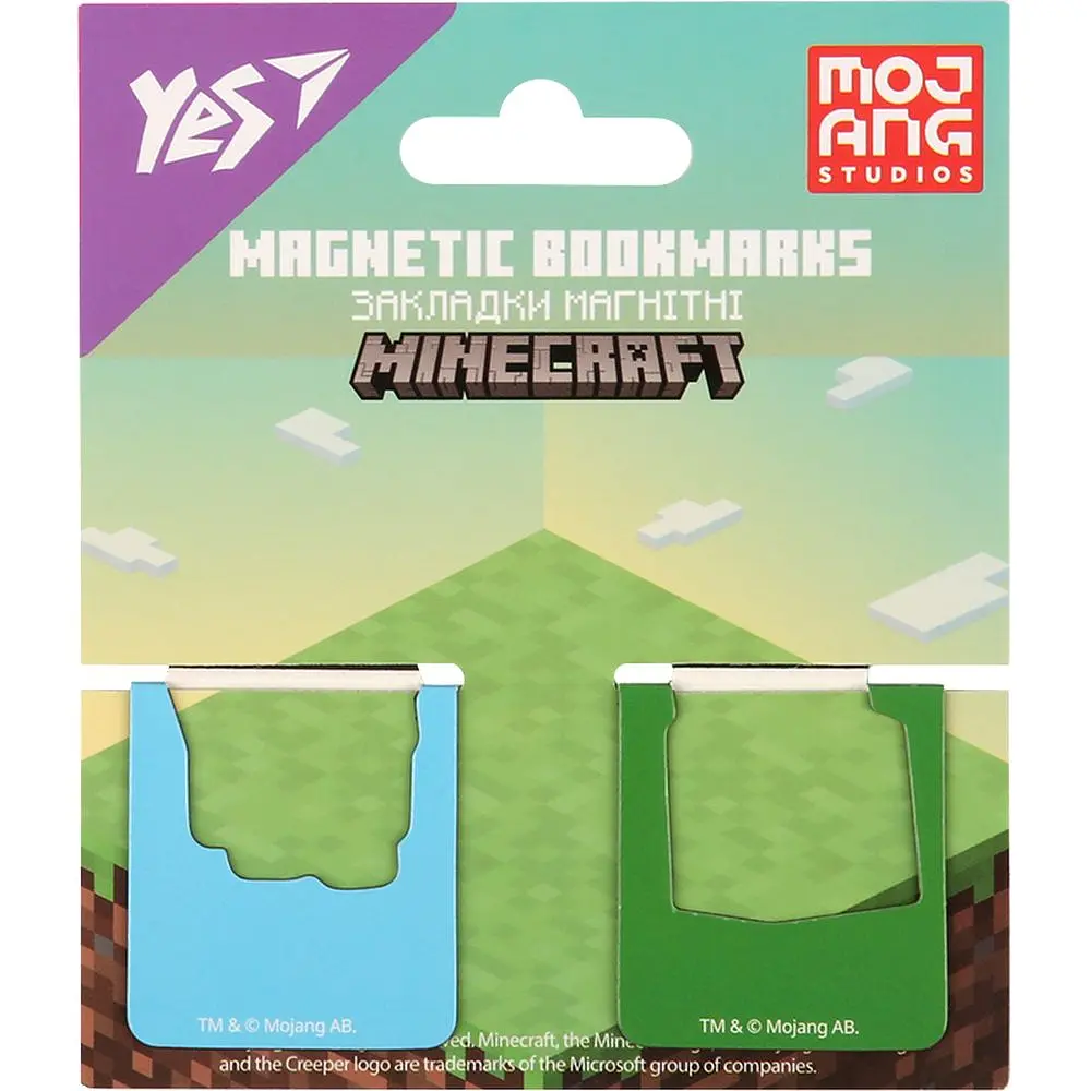 Закладки магнітні Yes Minecraft.Spring висікання 2 шт. (708445) - фото 2