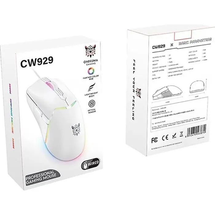 Миша Onikuma CW929 White [136257] - фото 6