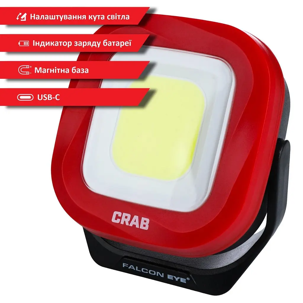 Ліхтар професійний Falcon Eye Crab (800 Lm) Magnetic Rechargeable Type-C (FWL0018) - фото 2