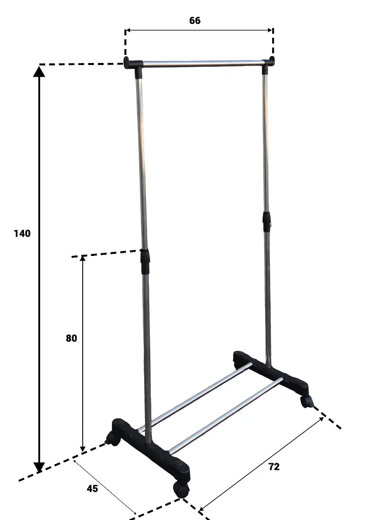 Стойка-вешалка для одежды Vezzer одинарная не телескопическая 1.4 м (VZ8028)      - фото 7