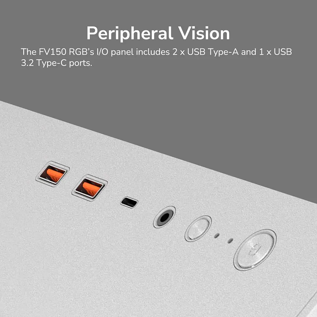 Корпус Cougar FV150 RGB без БП White (FV150 RGB White) - фото 14