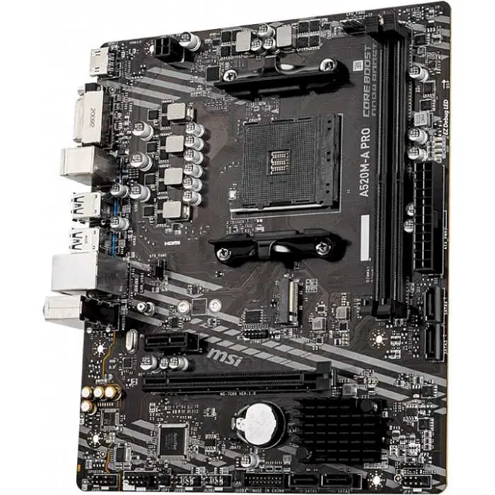 Материнська плата MSI A520M-A Pro (A520M-A PRO) (Socket AM4, AMD A520, Micro-ATX) - фото 2