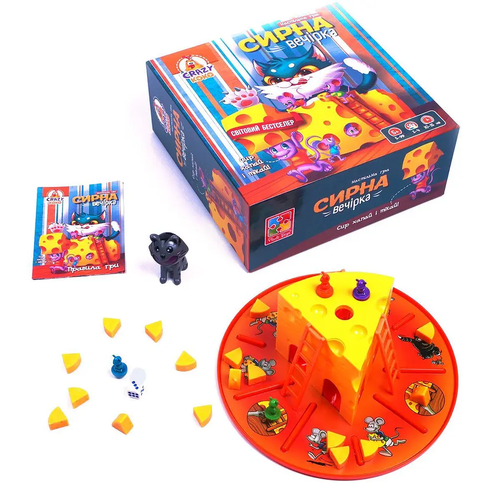 Настільна гра Vladi Toys розважальна "Сирна вечірка" (VT8055-38)
