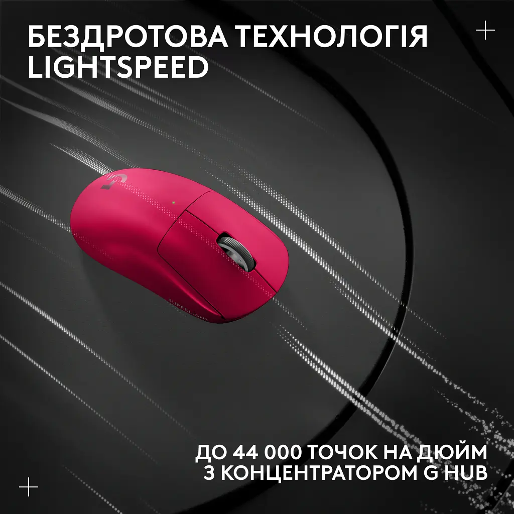 Мишка Logitech G Pro X Superlight 2 Lightspeed Wireless Magenta (910-006797) - фото 9
