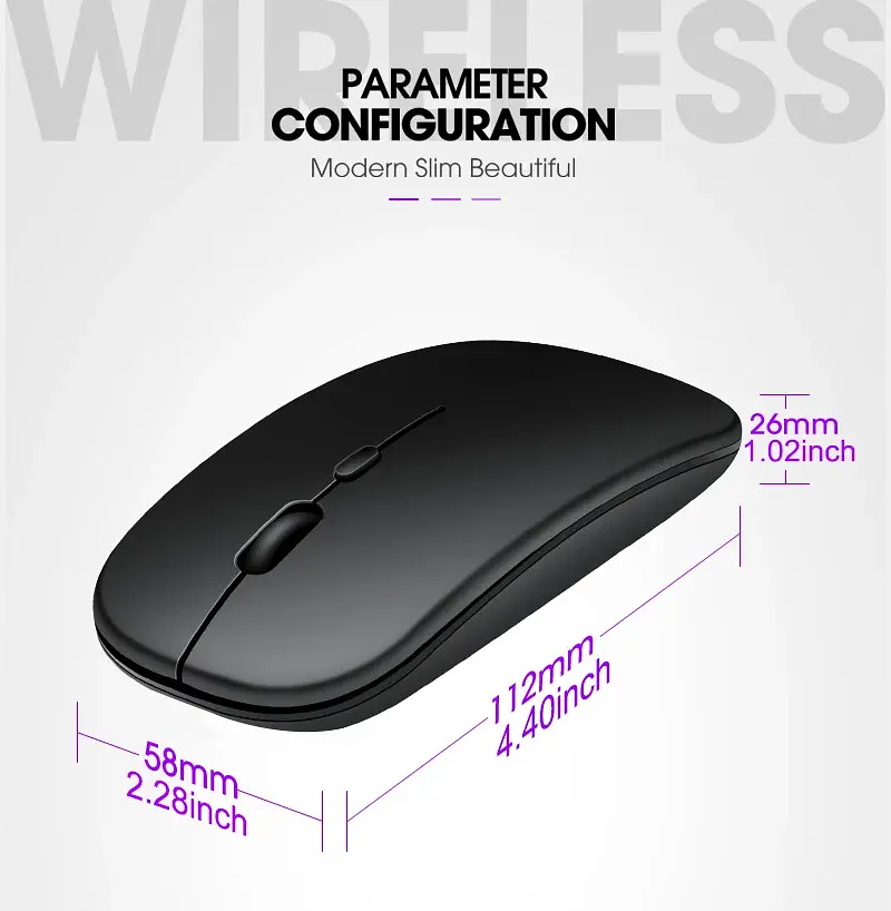 Комп'ютерна мишка Macarone Lite black - фото 2