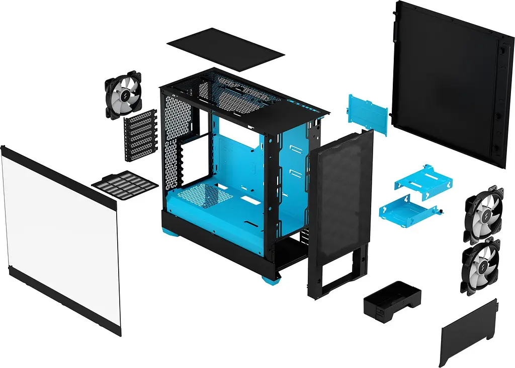 Корпус Fractal Design Pop Air RGB с закаленным стеклом без блока питания Cyan Core (FD-C-POR1A-02) - фото 3