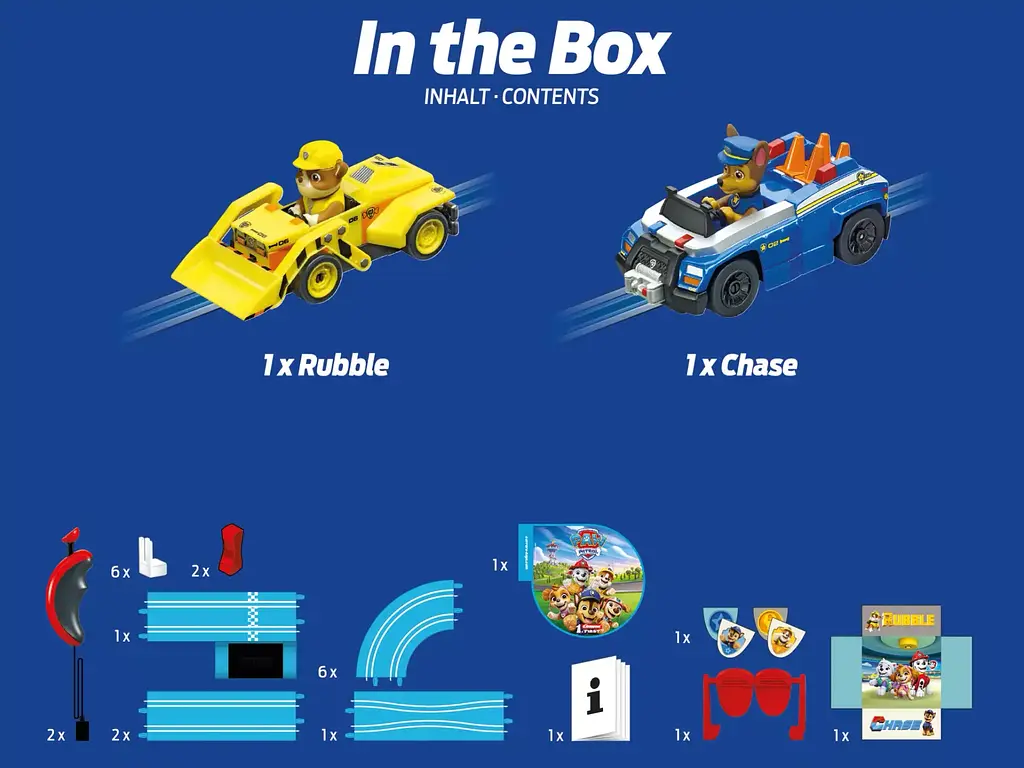 Гоночна траса дитяча First PAW PATROL – 2,9 м з героями Чейз та Раббл - фото 7