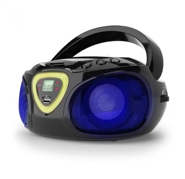 Музыкальный бумбокс Auna Roadie CD Boombox FM Radio Light Show (10029814) - фото 3