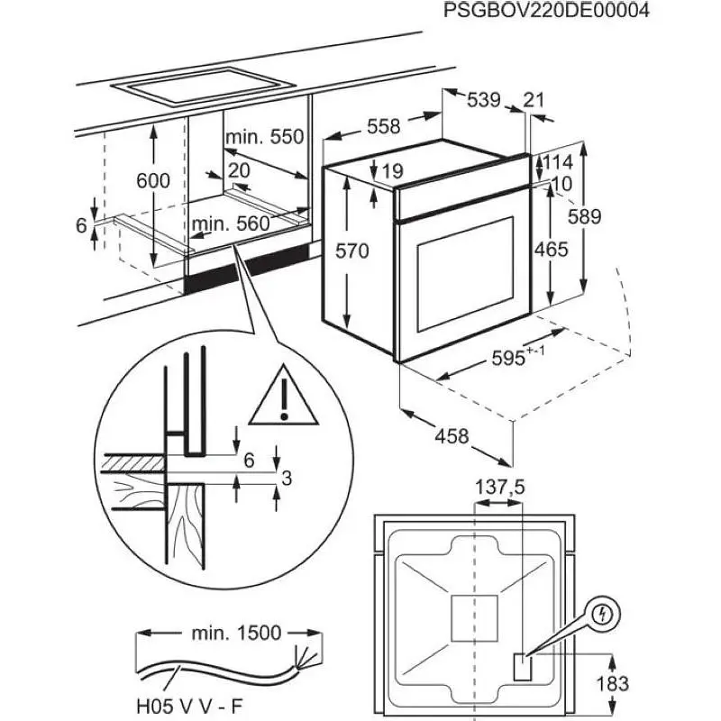Електрична духова шафа ELECTROLUX EOF 3H00BX - фото 9