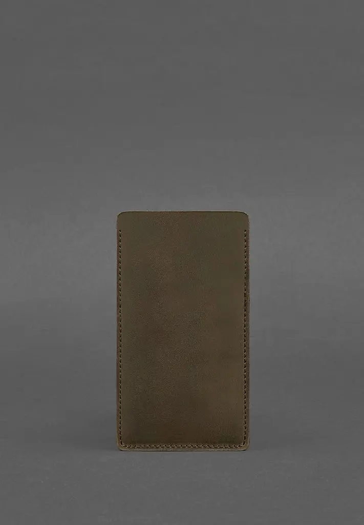 Кожаный чехол для iPhone 11 Темно-коричневый Crazy Horse - фото 3