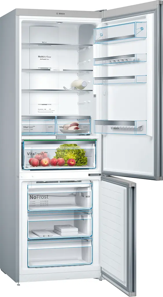 Холодильник Bosch KGN49LB30U 203х67х70см 2 двері холодильне відділення 330 л морозильне відділення 105 л A++ NF Чорний скло (KGN49LB30U) - фото 2