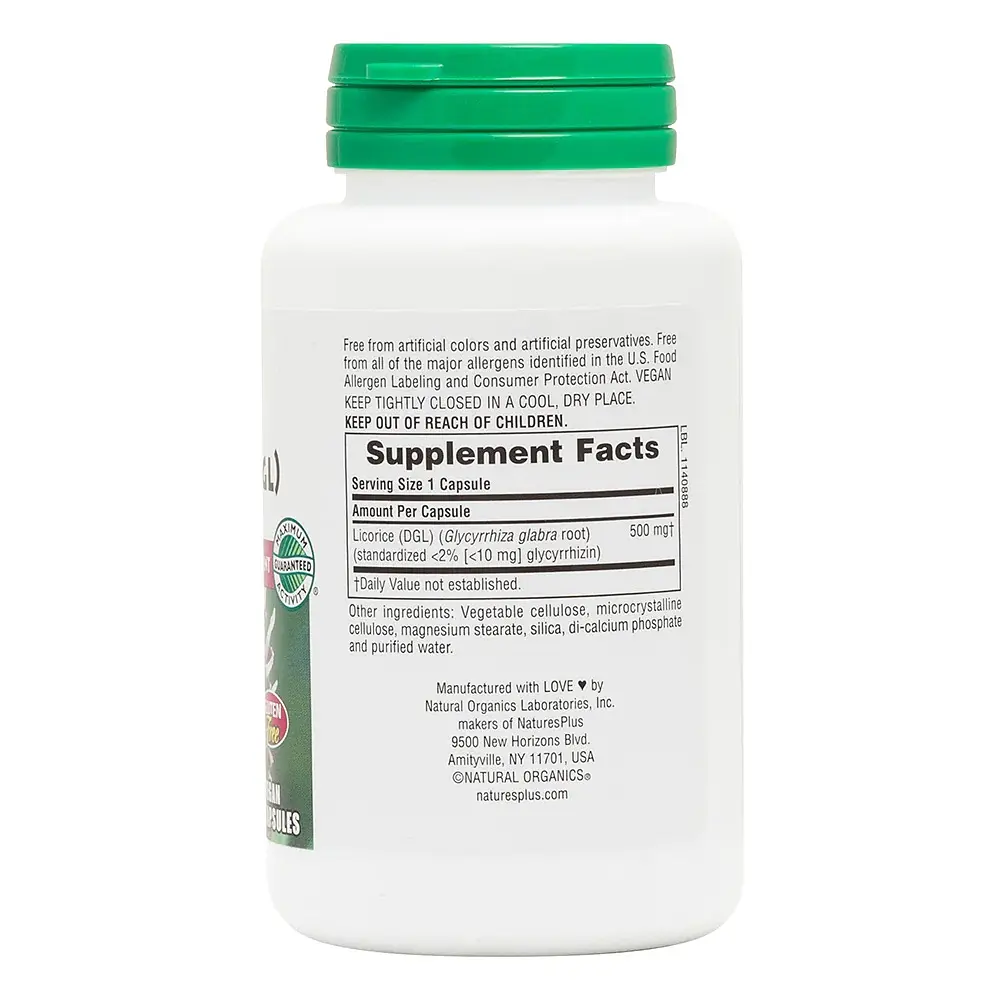 Натуральна добавка Natures Plus Herbal Actives Licorice 500 mg, 60 капсул - фото 2