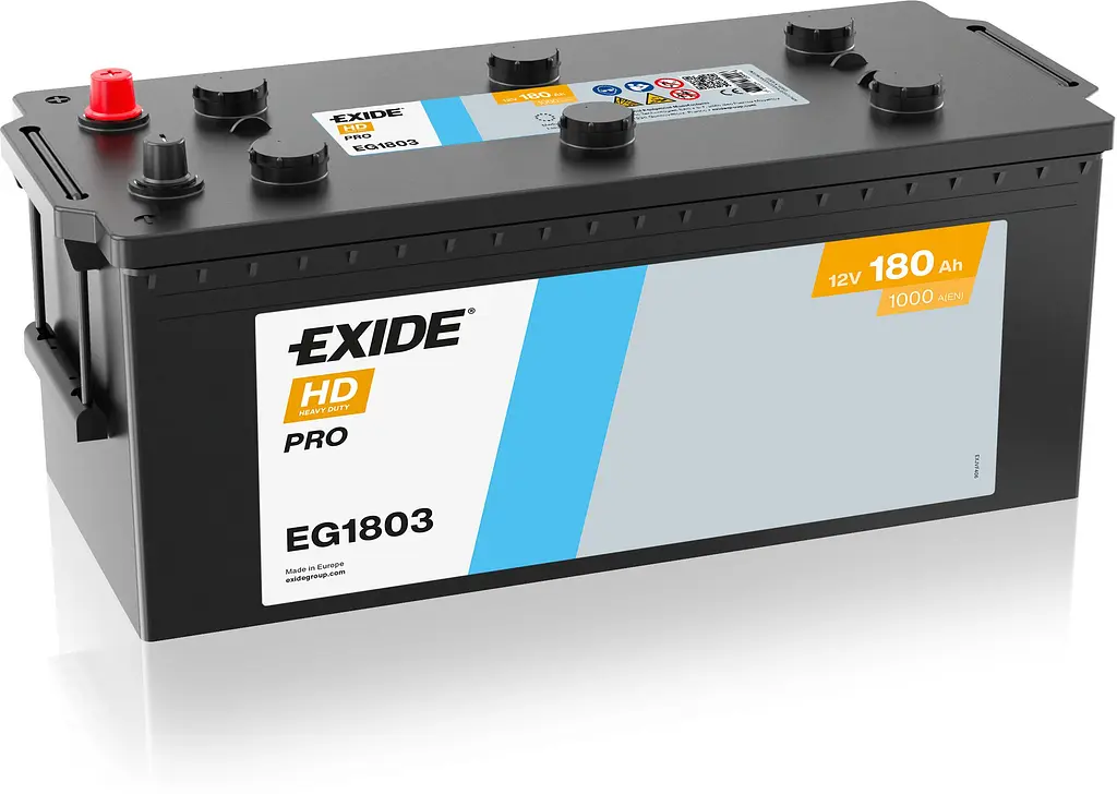 Автомобільний акумулятор EXIDE Start PRO 6СТ-180Ah Аз 1000A (EN) EG1803