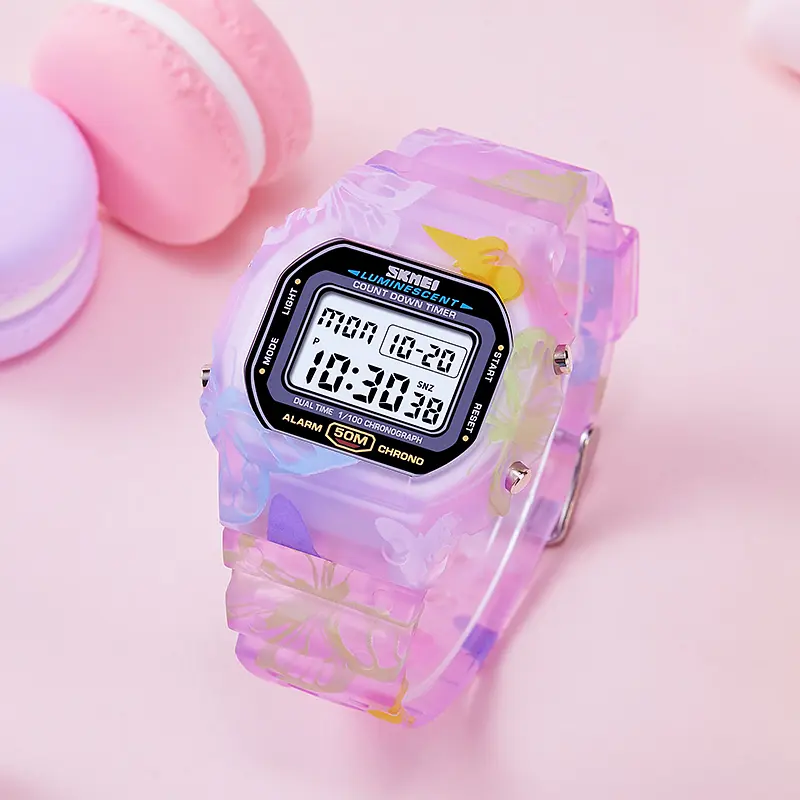 Жіночий спортивний годинник Skmei 1627 (Фіолетові) - фото 8