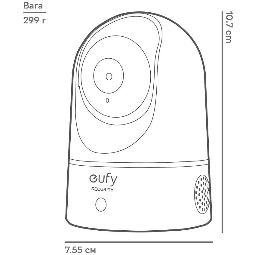 Внутренняя IP-камера Eufy Security Solo 2K P24 Protect Pan & Tilt Apple HomeKit (T8410X) - фото 9