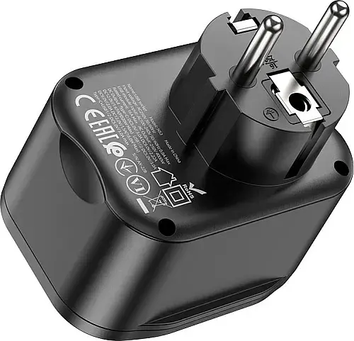 Мережевий зарядний пристрій Hoco NS3 Multifunctional socket (1C2A PD20W) Black - фото 2