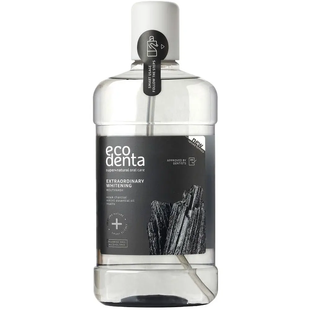Ополаскиватель для полости рта Ecodenta Expert Line Extraordinary, с черным углем, 500 мл - фото 3