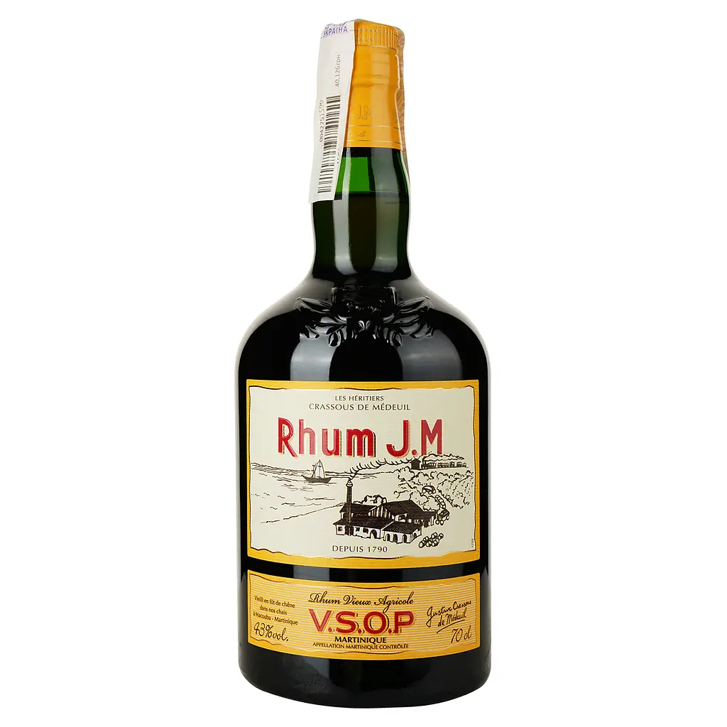 Ром Rhum J.M. Vieux Agricole VSOP 43% 0.7 л - фото 2