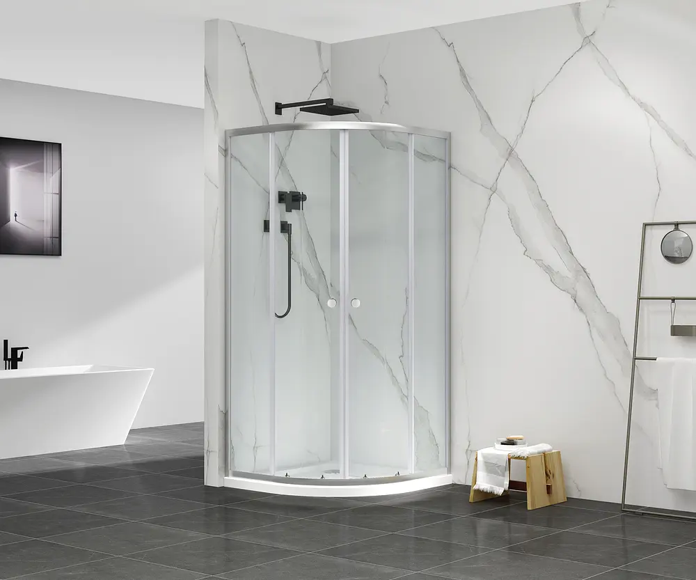 Душова кабіна без піддону Mixxus Premium Diverse SC01-90x90x195-TR хром прозоре скло 5 мм MI6859, Універсальна, прозорий, хром - фото 2