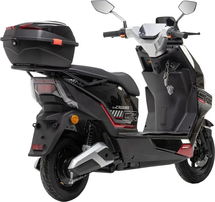 Электроскутер Двухместный Crosser CR20 (2500W, 72V/30Ah) Черный - фото 4
