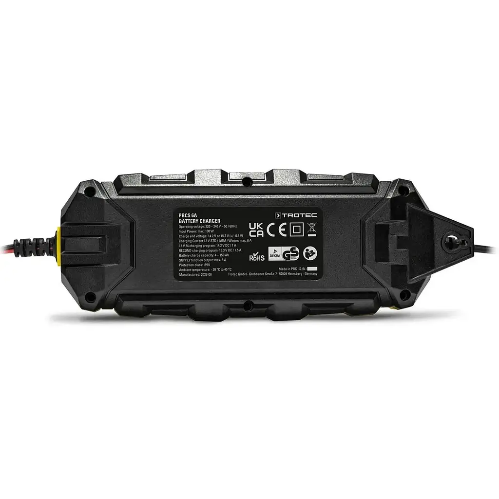 Портативное зарядное устройство для автомобильного аккумулятора Trotec PBCS 6A, 12V, 4-150Ah - фото 3