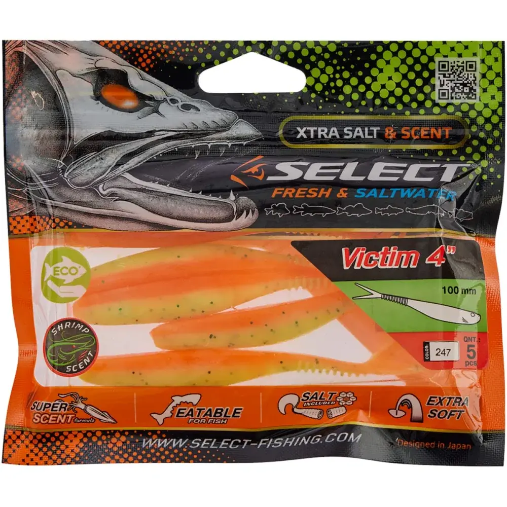 Силікон Select Victim V-Tail 4" #247 (5 шт/уп) - фото 2