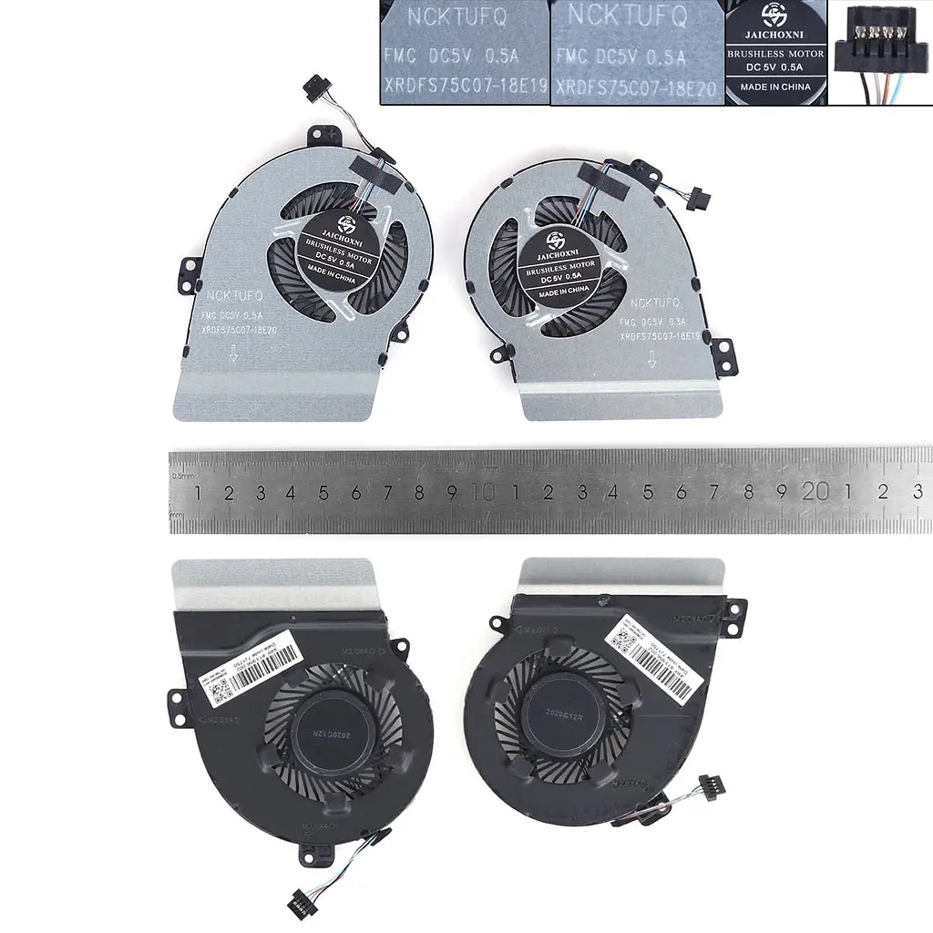 Вентилятори для HP Pavilion 15-cs 15t-cs 15-cw TPN-Q208 TPN-Q210, (GTX CPU+GPU, L40619-001+L40620-001, Аналог) - фото 3