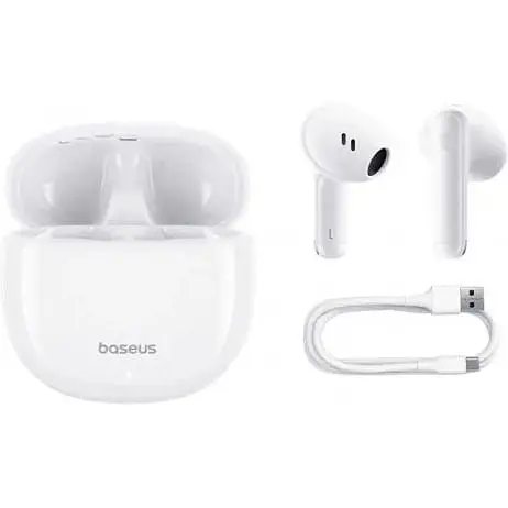 Наушники Baseus Bowie E13 True Wireless Earphones белые A00059701217-Z1 - фото 3