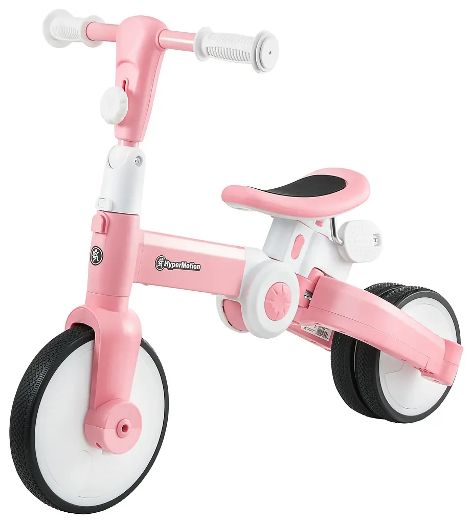 Дитячий триколісний велосипед HyperMotion Tobi Rocket з батьківською ручкою 17 см 20 см pink (TOBI ROCKET HYP PINK) - фото 9