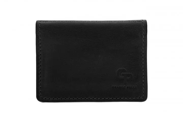 Чоловіча шкіряна обкладинка GRANDE PELLE 10х8х1,5 см acs0024451 - фото 2