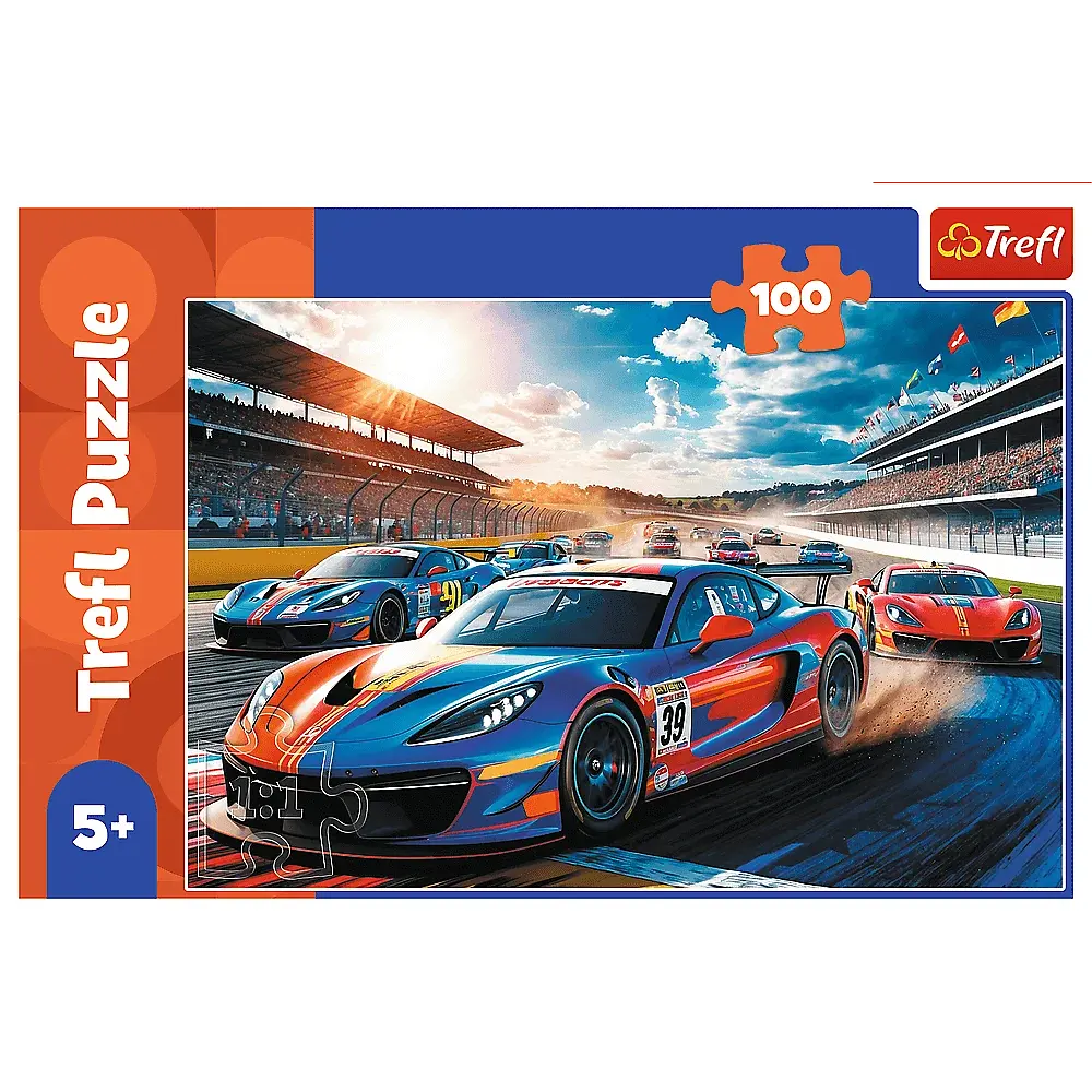 Пазл Быстрый автомобиль - 100 шт. TREFL 17403 - фото 3