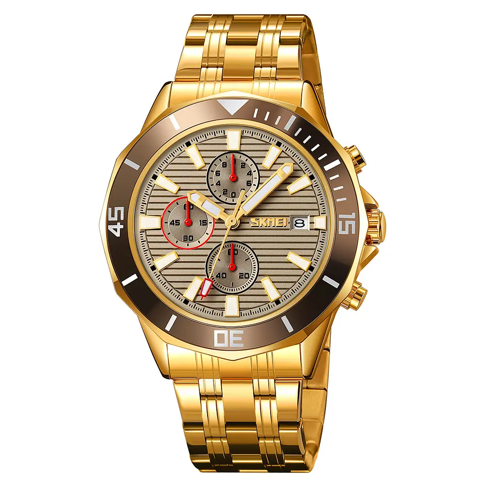 Чоловічий наручний годинник 9335GDGY Gold-Grey Skmei acs0030901
