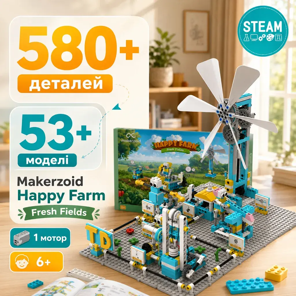 Конструктор Makerzoid Happy Farm Fresh Fields (MKZ-HF-01) - фото 6