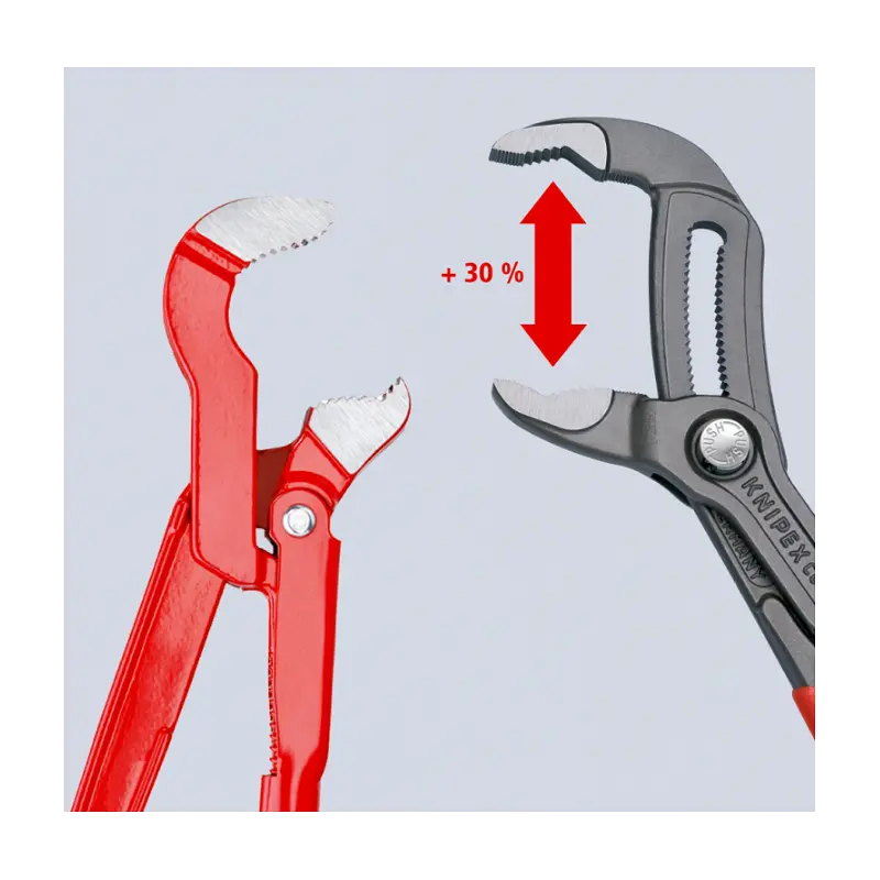 Кліщі сантехнічні переставні високотехнологічні, Ø50мм Cobra KNIPEX 87 01250, фосфат - фото 6
