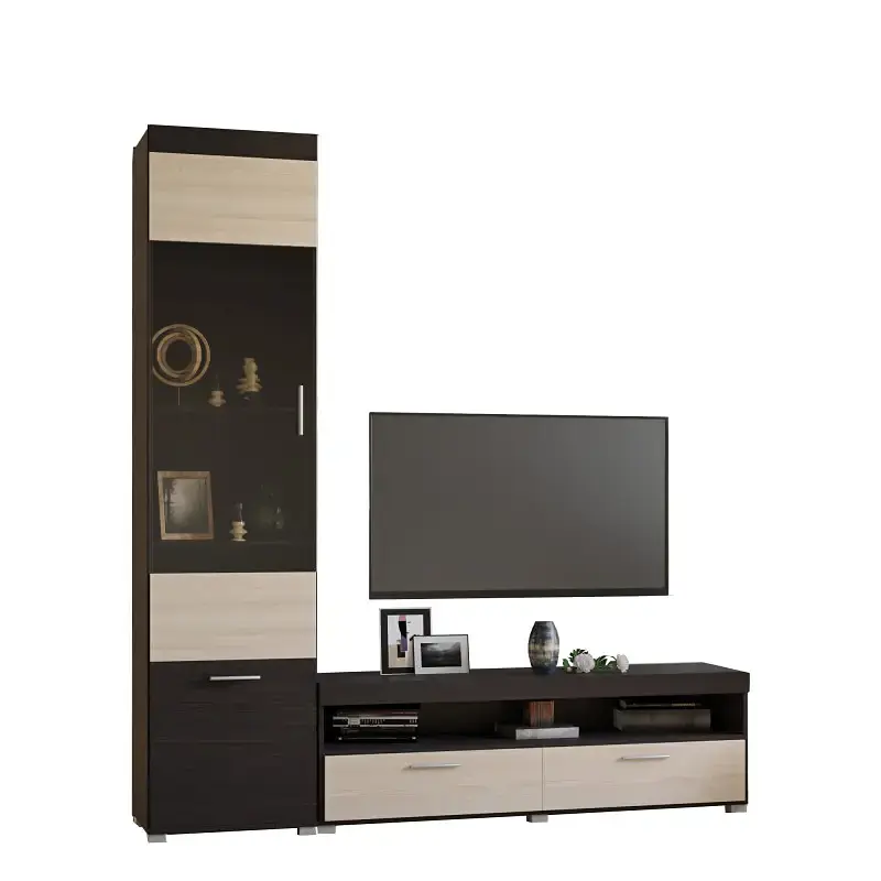 Вітальня Еверест Британія Комплект 5 (2 елементи) венге/дуб молочний (EVR-2660) - фото 2