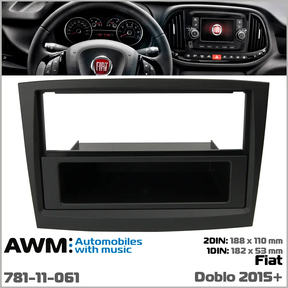 Переходная рамка Fiat Doblo AWM 781-11-061 - фото 6