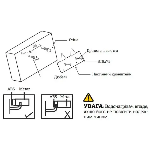 Водонагрівач Mixxus EWH-0530 Small Over 30 л над мийкою, 1500 Вт, мокрий ТЕН, вертикальний, квадратний, білий (WH0005) - фото 2