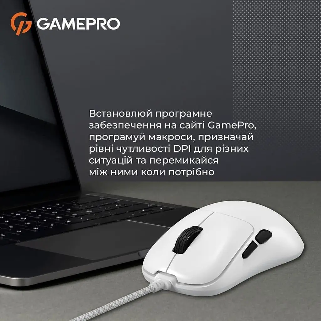 Миша GamePro GM690W White (GM690W) - фото 4