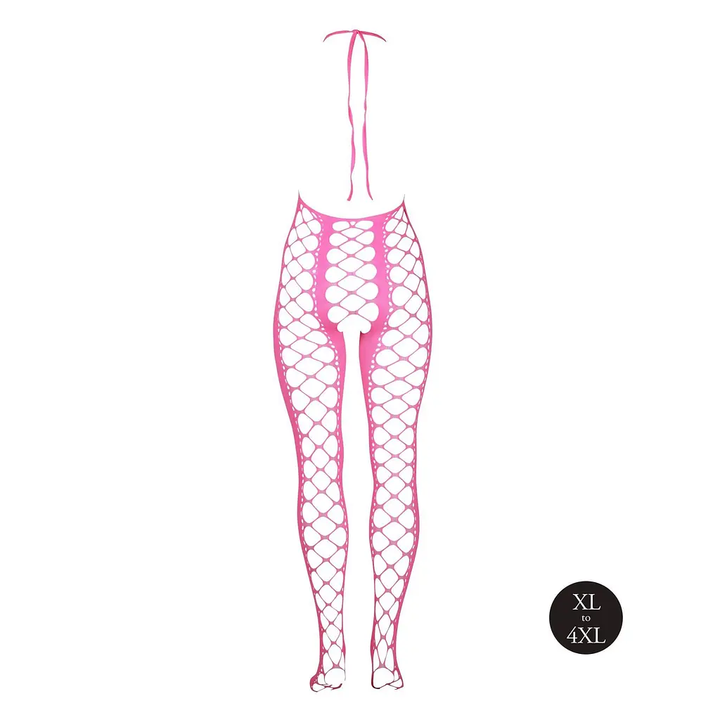 Бодістокінг - Ouch! Bodystocking With Halterneck, XL/4XL - фото 5