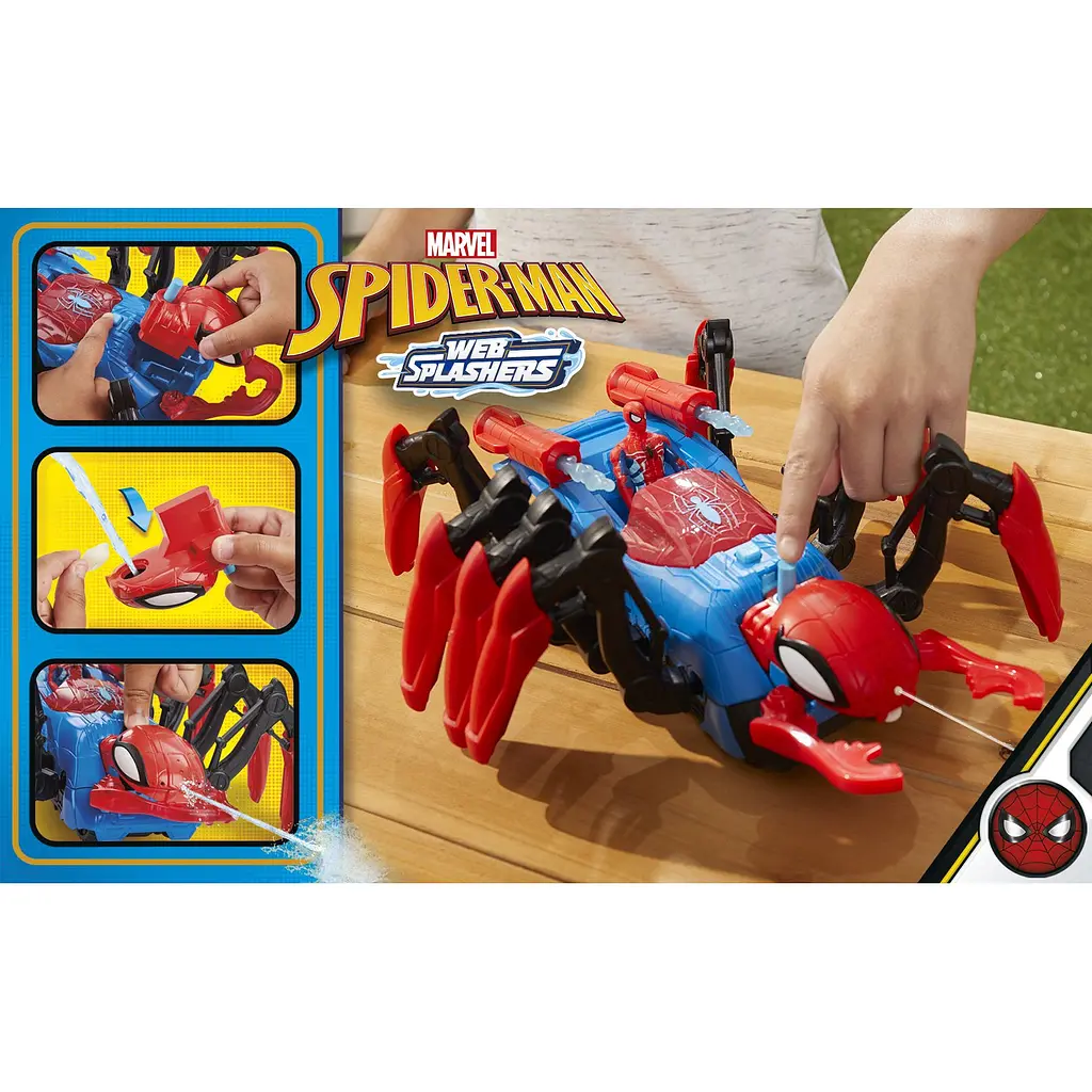 Набір іграшковий Marvel стріляючий павук Веб сплешерс з фігуркою Людини-павука (F7845) - фото 14