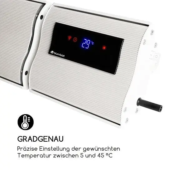 Інфрачервоний обігрівач Blumfeldt Cosmic Beam Plus 2400 Вт (10033700) - фото 7