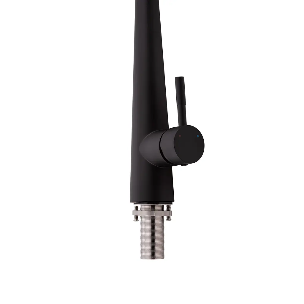 Смеситель для кухни Qtap Evicka с выдвижным изливом QTEVI9135103UB Black Matt, Черный матовый - фото 4