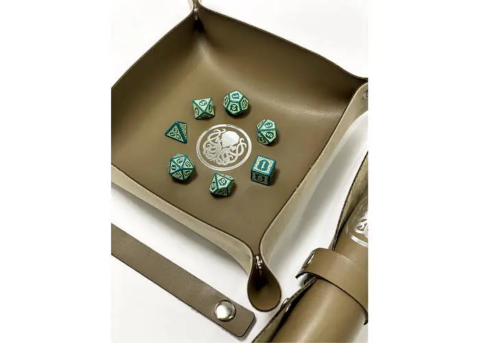 Настільна гра Планета Ігор Лоток для кубиків Ктулху (коричневий) (Dice tray Cthulhu brown) (pi-dt002) - фото 6