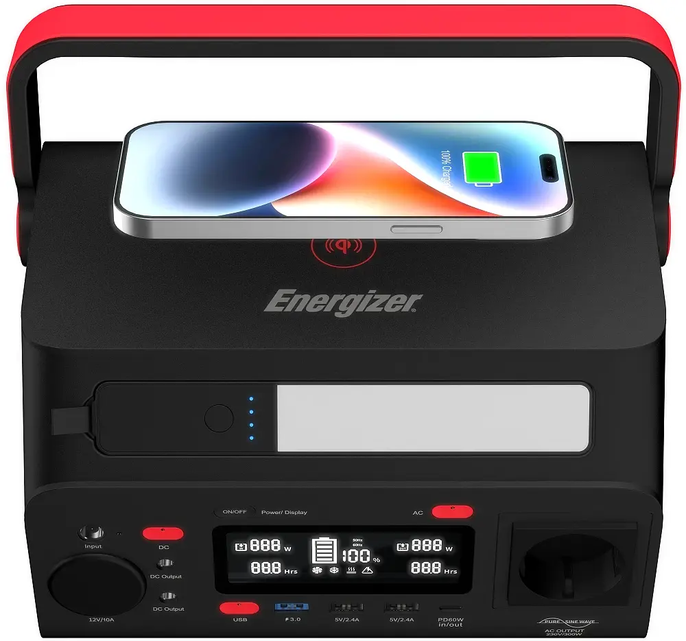 Портативна зарядна станція Energizer 293wh 300w PPS300W2 - фото 2