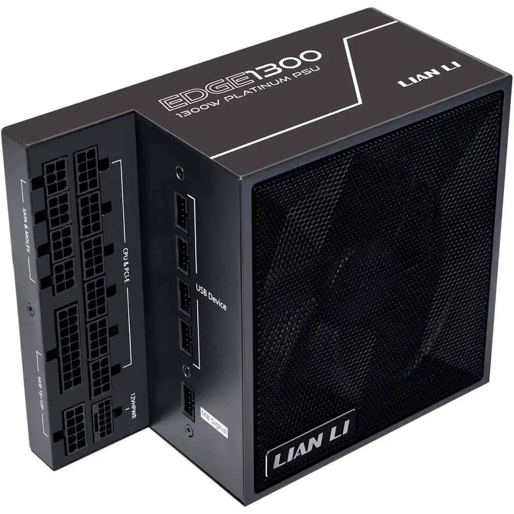Блок питания Lian Li EDGE1300 1300W 80 PLUS PLATINUM BLACK (G9P.EG1300.BE00.EU) - фото 4