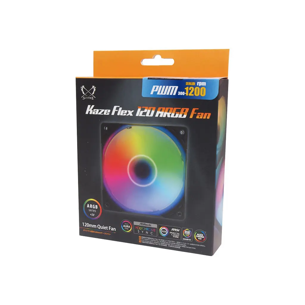Кулер до корпусу Scythe Kaze Flex 120 mm ARGB PWM (KF1225FD18AR-P) - фото 6