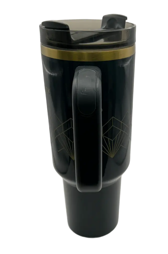 Термос термочашка Stanley Quencher H2.0 Tumbler з нержавіючої сталі 1,18 л Navy Blue Gold KT7001973 - фото 6