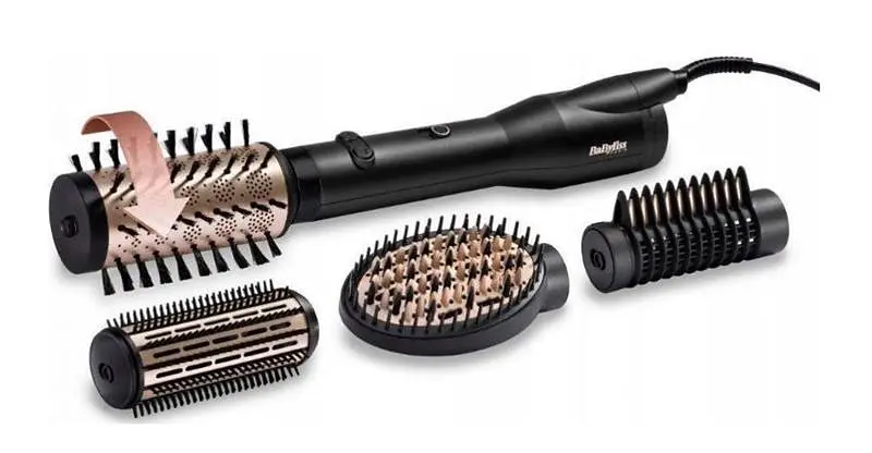 BaByliss Фен-щітка, 650Вт, 2 режими, хол. обдув, кераміка, чорний - фото 8