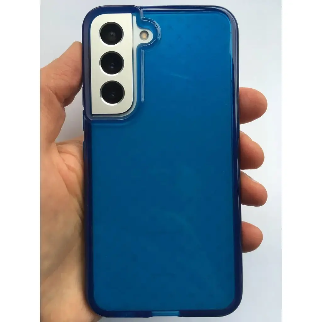 Оригінальний протиударний чохол Tech21 Evo Check для Samsung Galaxy S22 (6.1") Blue (T21-9408) - фото 7