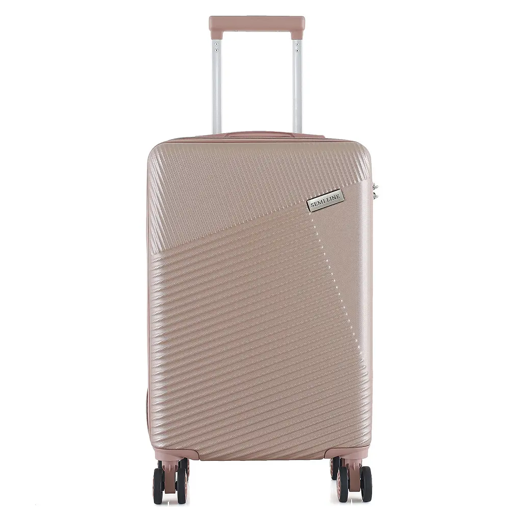 Валіза маленька Semi Line T5758-2 ABS-пластик 20 дюймів 40 л Rose - фото 11